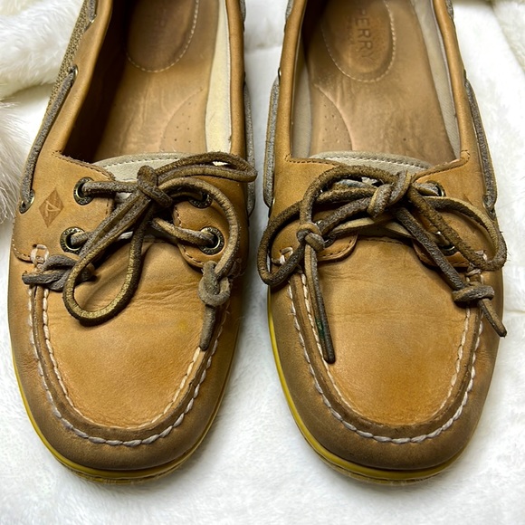 👞 Sperry Women Bluefish Linen/Oat Top-Sider Boat Shoe - Picture 3 of 10